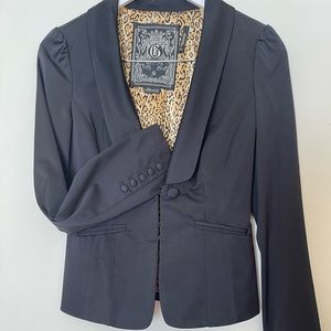 Guess black fitted blazer jacket (small)